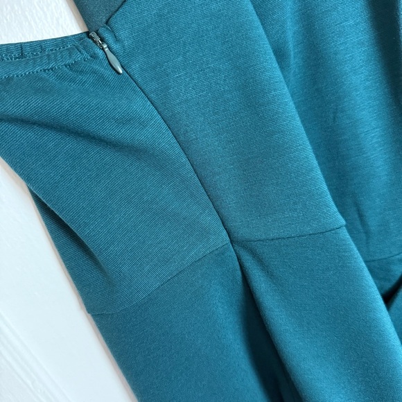 Zalalus Teal Draped Slip Dress Size XL NWT - Picture 3 of 14